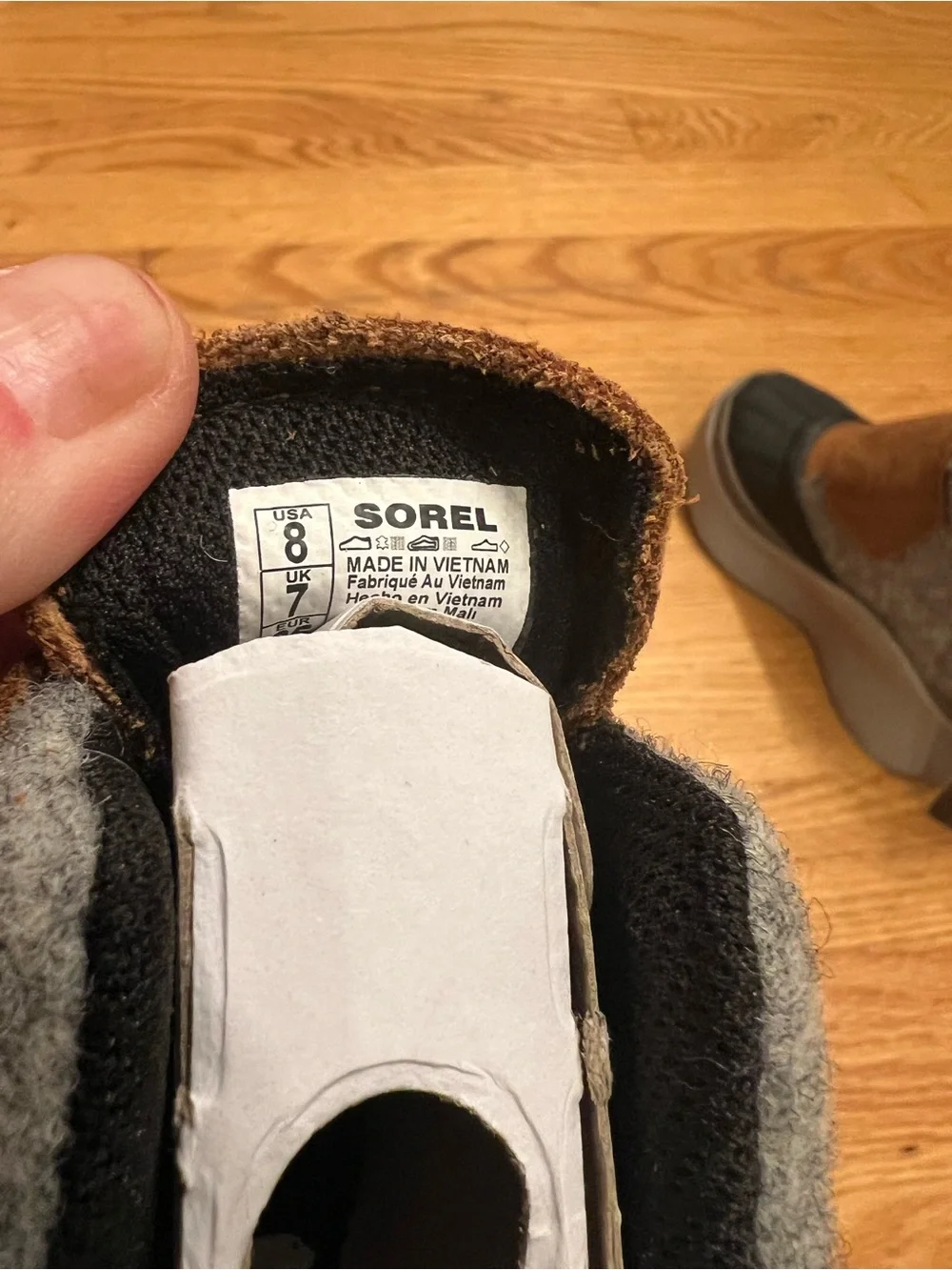 Sorel out n about Kids Gray and Brown Waterproof Winter Boots